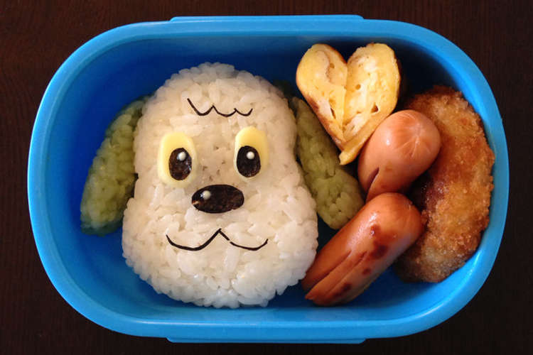 キャラ弁 いないいないばあのワンワン レシピ 作り方 By Amonchan クックパッド 簡単おいしいみんなのレシピが360万品