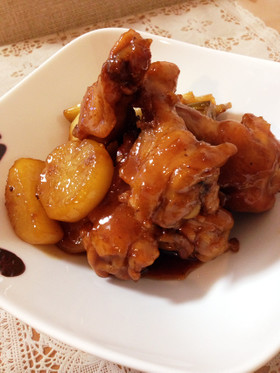 照り照り♡鶏手羽と大根のこっくり煮