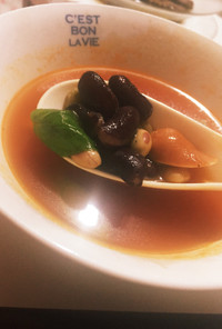 体ポカポカ 豆のミネストローネ風スープ