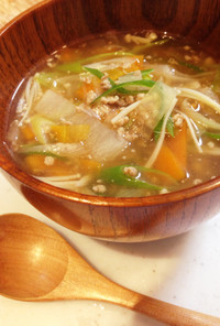 たっぷり野菜の中華スープ