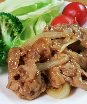 簡単やわらか~い☆豚こまのしょうが焼き