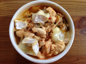 麻婆しらたき豆腐のチーズココット