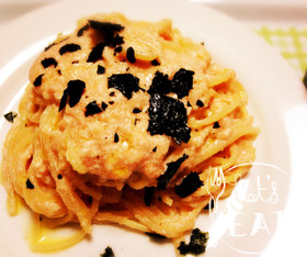 たらこ豆腐パスタ