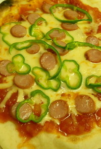 魚焼きグリルでパリパリのピザ
