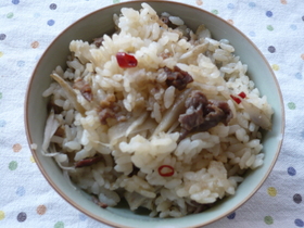 ごぼうの炊き込みご飯