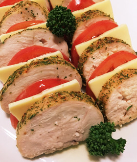 おもてなしに♡ムネ肉のハーブ焼き☆