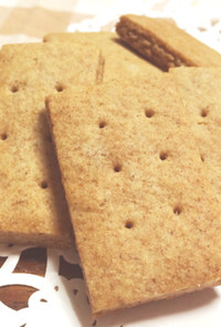 材料3つ♬全粒粉とはちみつのクッキー｡*