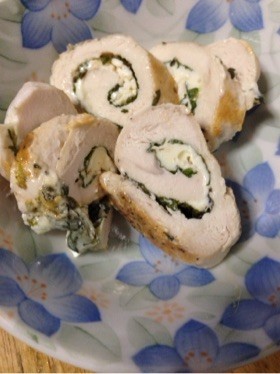 ささみチーズ梅肉焼き