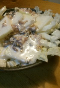 大根と白菜の梅マヨサラダ