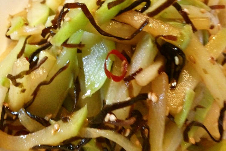 ハヤトウリのピリ辛 塩こんぶ炒め レシピ 作り方 By Maiko3110 クックパッド