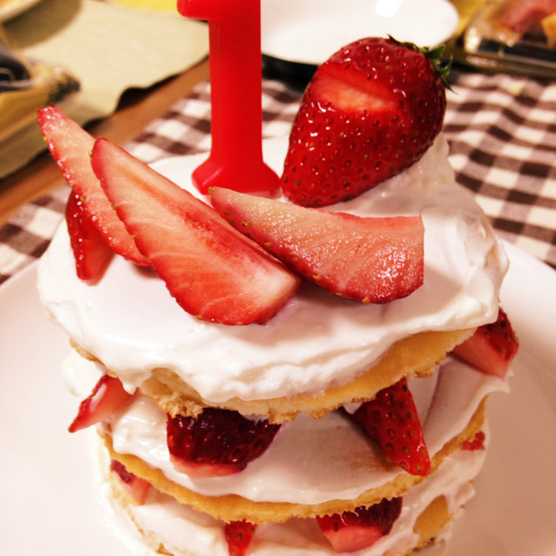 みんなが作ってる 一歳 バースデーケーキ ホットケーキのレシピ クックパッド 簡単おいしいみんなのレシピが352万品