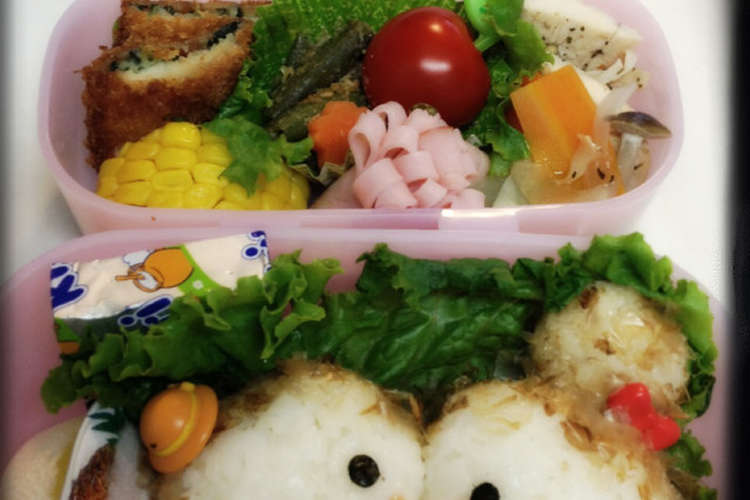 簡単 仲良し女の子 キャラ弁 レシピ 作り方 By Mame3939 クックパッド