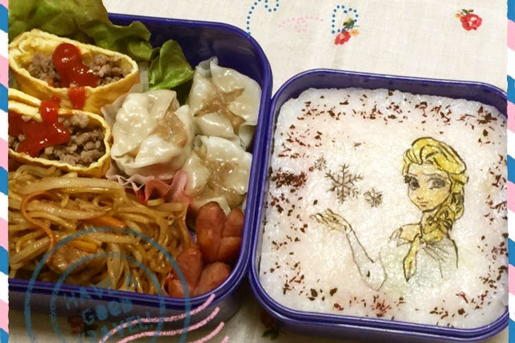 キャラ弁オブラートアート アナ雪 エルサ レシピ 作り方 By の のｓキッチン クックパッド 簡単おいしいみんなのレシピが350万品