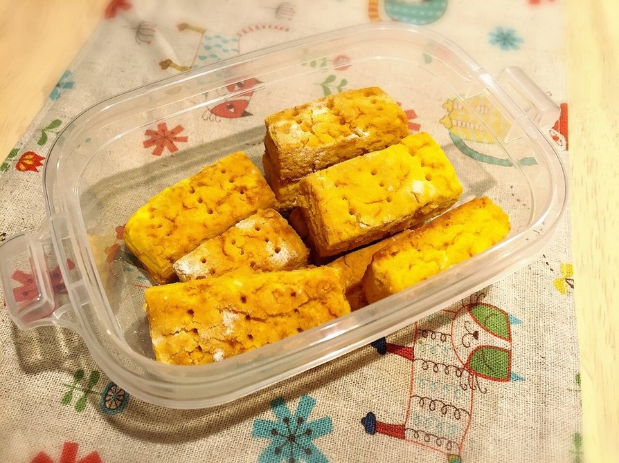 マスカルポーネ豆腐で作るかぼちゃクッキーの画像