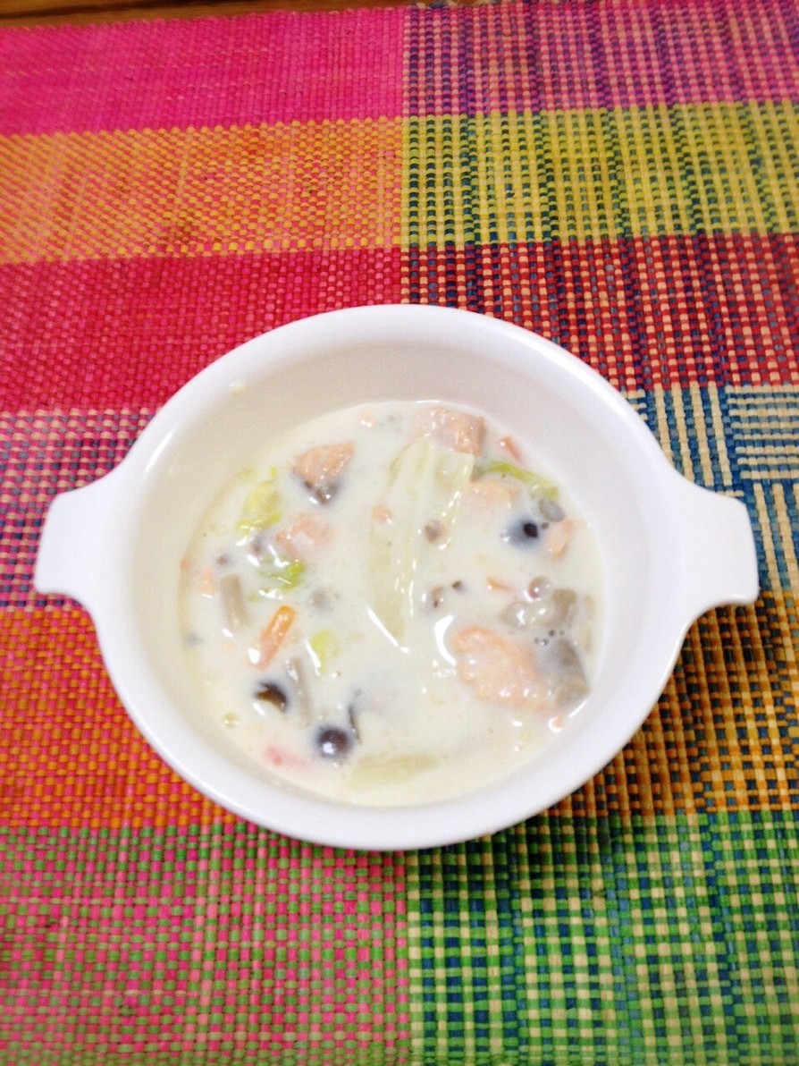 離乳食完了期☆白菜と鮭のクリーム煮の画像
