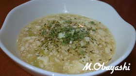 男めし!簡単ダイエット豆腐とろみスープ