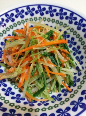 簡単おつまみ☆水菜とツナの和物☆白菜でも
