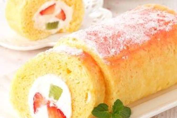 電子レンジで簡単 ロールケーキ レシピ 作り方 By クレハ クックパッド 簡単おいしいみんなのレシピが356万品
