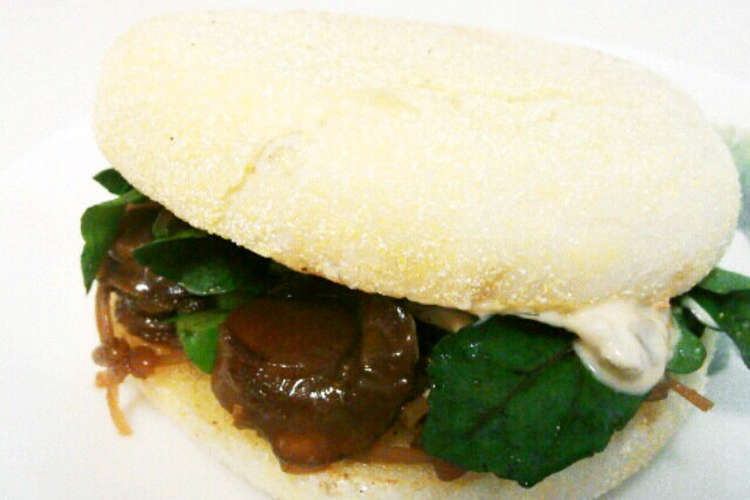 和風イングリッシュマフィンサンド レシピ 作り方 By なのちん クックパッド