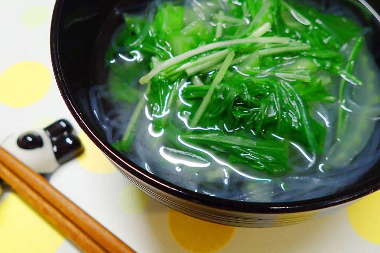 簡単汁物一品 白菜とはるさめのスープ レシピ 作り方 By トーイまま クックパッド 簡単おいしいみんなのレシピが353万品