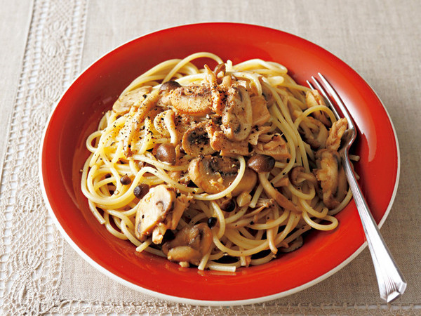 きのことツナのパスタ