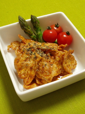 豚肉ソテーのソースがらめ