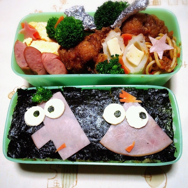 キャラ弁 フィニアスとファーブ レシピ 作り方 By Hal M