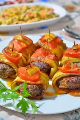 トルコ料理☆茄子巻きキョフテ