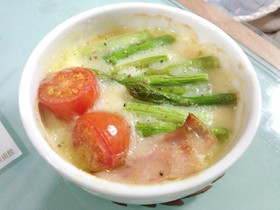 朝食に 簡単ココットカマン