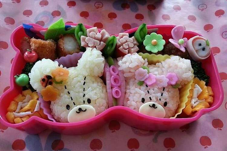 お花いっぱい ルルロロ キャラ弁 レシピ 作り方 By Afroqp クックパッド 簡単おいしいみんなのレシピが360万品