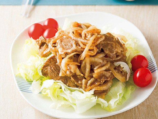 豚肉と新玉のソースづけ