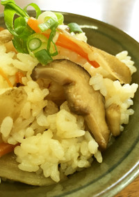 塩糀で作る椎茸混ぜご飯