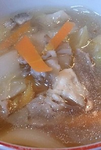 春雨と白菜の中華スープ