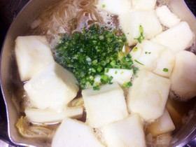 満腹!節約!カロリーオフな葛切り鍋