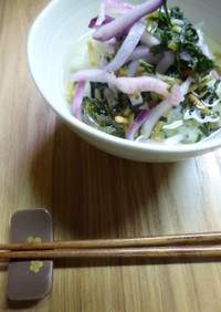 お茶漬け(日野菜の漬け物)