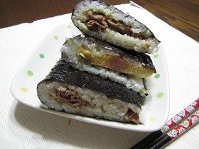 ウインナー玉子のおにぎらず