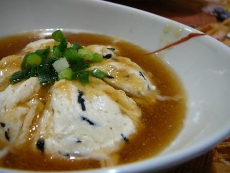 ひじき豆腐のおろしソースの画像