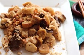 鶏むね肉ときのこのマスタード蒸し