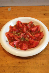 トマトの中華風カレードレッシング和え