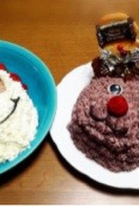 クリスマス☆立体ケーキ☆サンタ・トナカイ