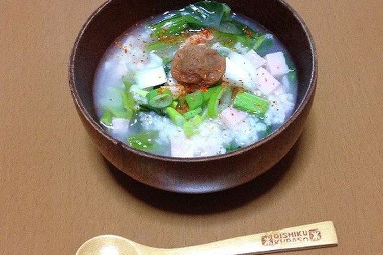 貧乏料理 風邪をひいた時のおかゆ レシピ 作り方 By クックnv1lac クックパッド 簡単おいしいみんなのレシピが356万品