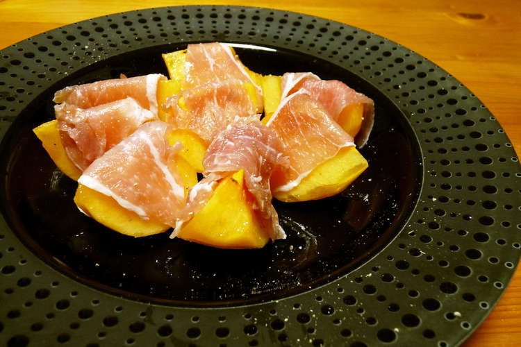 柿と生ハムを楽しむ食べ方 レシピ 作り方 By ちーこことれんれん クックパッド