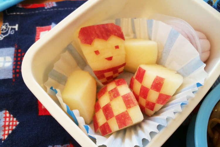 りんご 飾り切り 幼稚園お弁当 レシピ 作り方 By Chicacomam クックパッド 簡単おいしいみんなのレシピが354万品