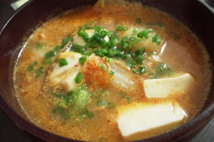 屋 豆腐チゲスープ もち入り レシピ 作り方 By Btree クックパッド 簡単おいしいみんなのレシピが351万品