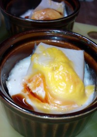 冷凍卵と胡麻豆腐のココットカマン