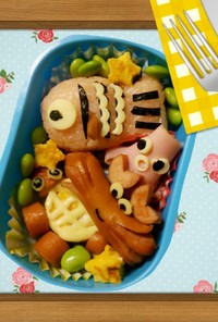 キャラ弁・かんたん☆海のなかまたち☆