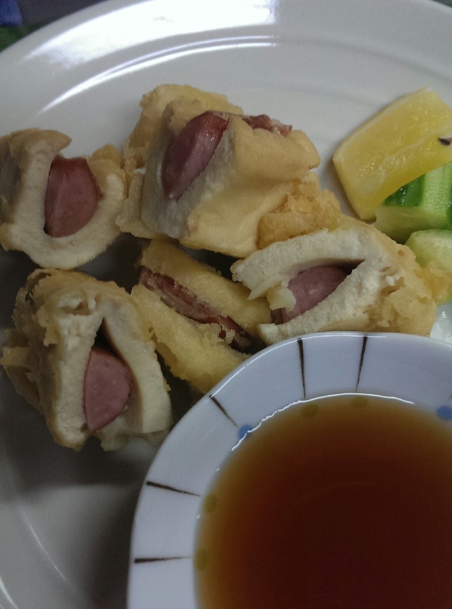 超節約 高野豆腐in ウインナーの天ぷらの画像