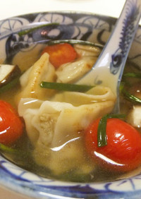 【リメイク料理】餃子でスープ