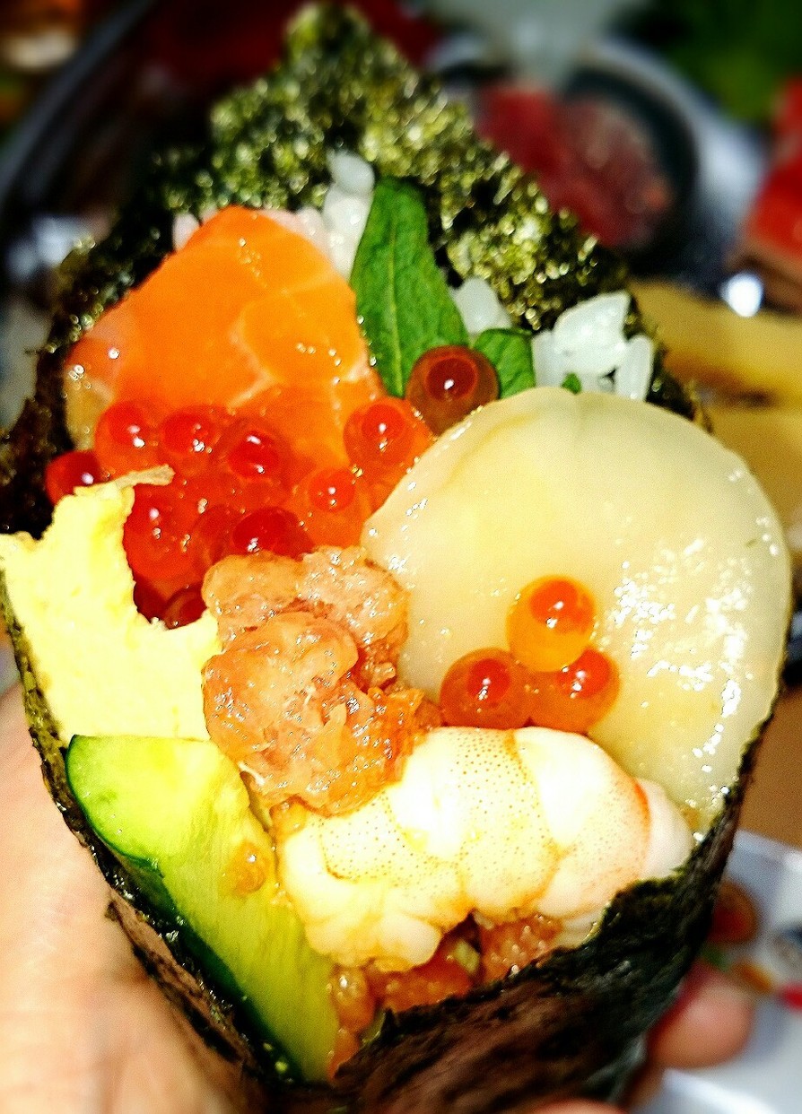 簡単酢飯七夕誕生日Xマス正月に手巻寿司の画像