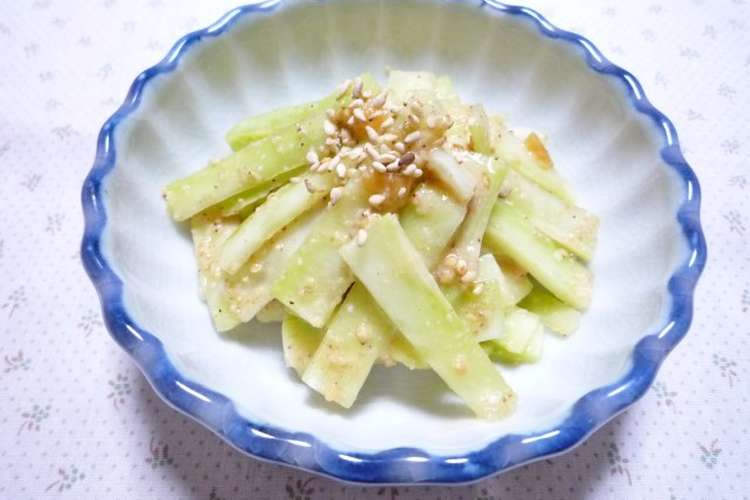 ブロッコリーの茎を生で ごま酢味噌和え レシピ 作り方 By かこ かっちゃん クックパッド 簡単おいしいみんなのレシピが352万品